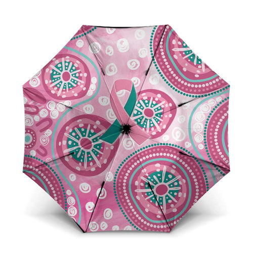 Hereditary Breast Cancer Awareness Australia Indigenous Umbrella Previvor - Aussie Hoodie