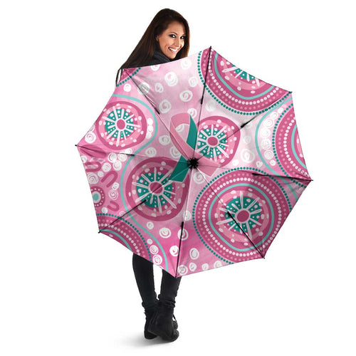Hereditary Breast Cancer Awareness Australia Indigenous Umbrella Previvor - Aussie Hoodie