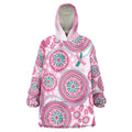 Hereditary Breast Cancer Awareness Australia Indigenous Wearable Blanket Hoodie Previvor - Aussie Hoodie