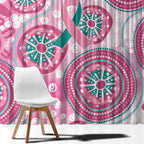 Hereditary Breast Cancer Awareness Australia Indigenous Window Curtain Previvor - Aussie Hoodie