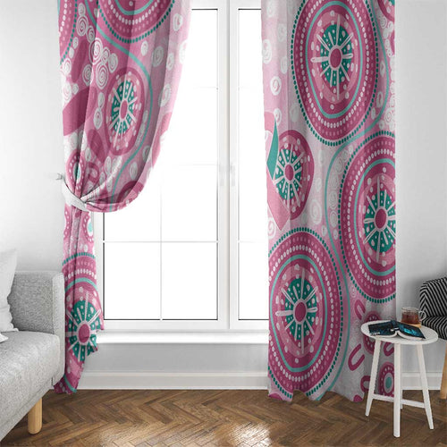 Hereditary Breast Cancer Awareness Australia Indigenous Window Curtain Previvor - Aussie Hoodie