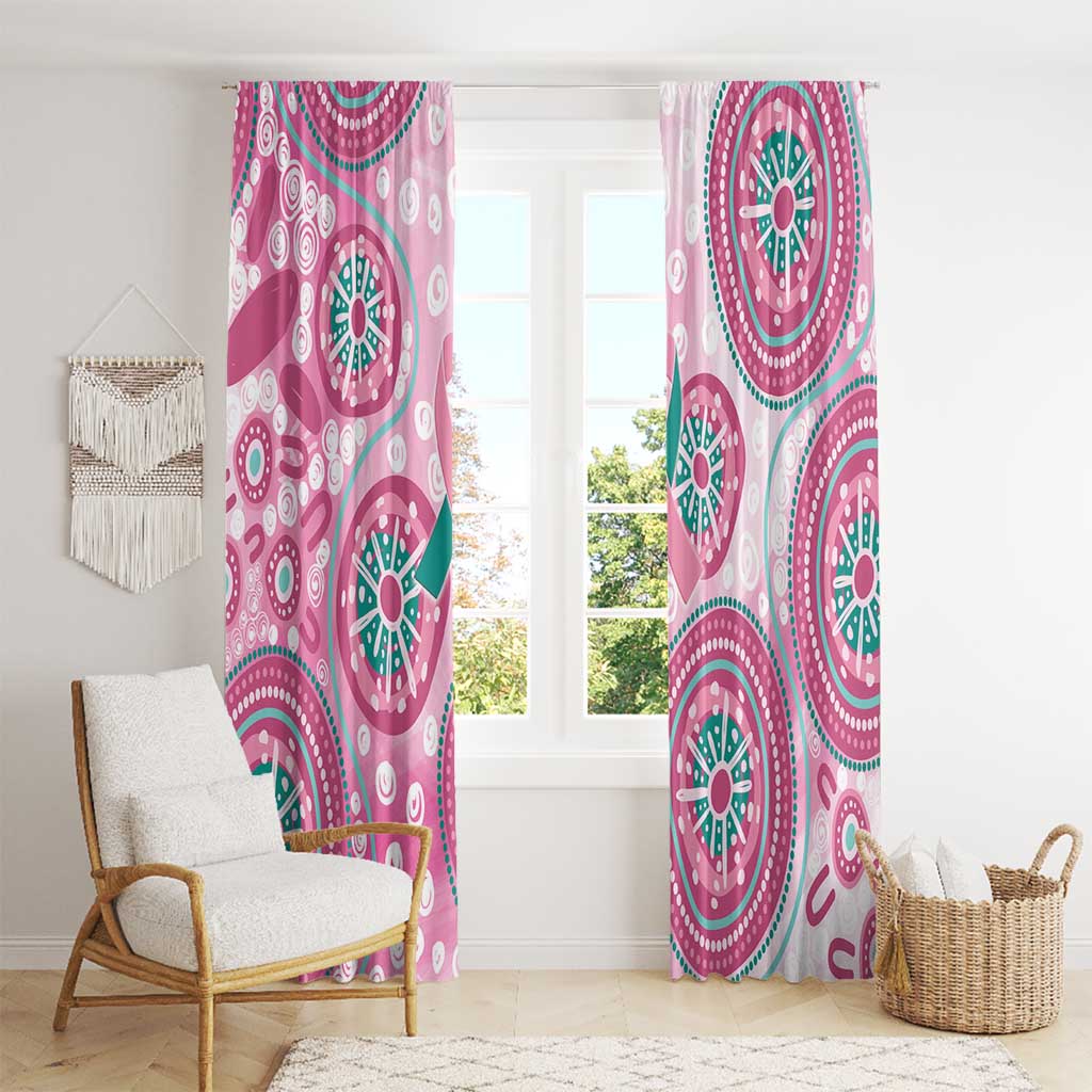 Hereditary Breast Cancer Awareness Australia Indigenous Window Curtain Previvor - Aussie Hoodie