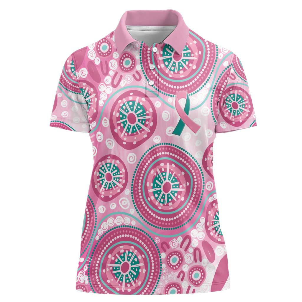 Hereditary Breast Cancer Awareness Australia Indigenous Women Polo Shirt Previvor - Aussie Hoodie