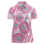 Hereditary Breast Cancer Awareness Australia Indigenous Women Polo Shirt Previvor - Aussie Hoodie