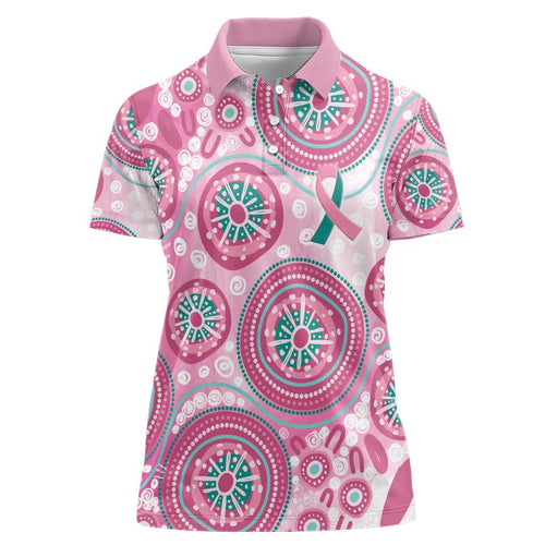 Hereditary Breast Cancer Awareness Australia Indigenous Women Polo Shirt Previvor - Aussie Hoodie