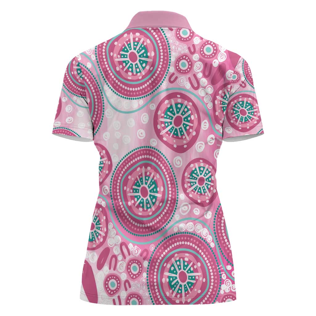 Hereditary Breast Cancer Awareness Australia Indigenous Women Polo Shirt Previvor - Aussie Hoodie