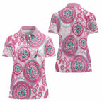 Hereditary Breast Cancer Awareness Australia Indigenous Women Polo Shirt Previvor - Aussie Hoodie