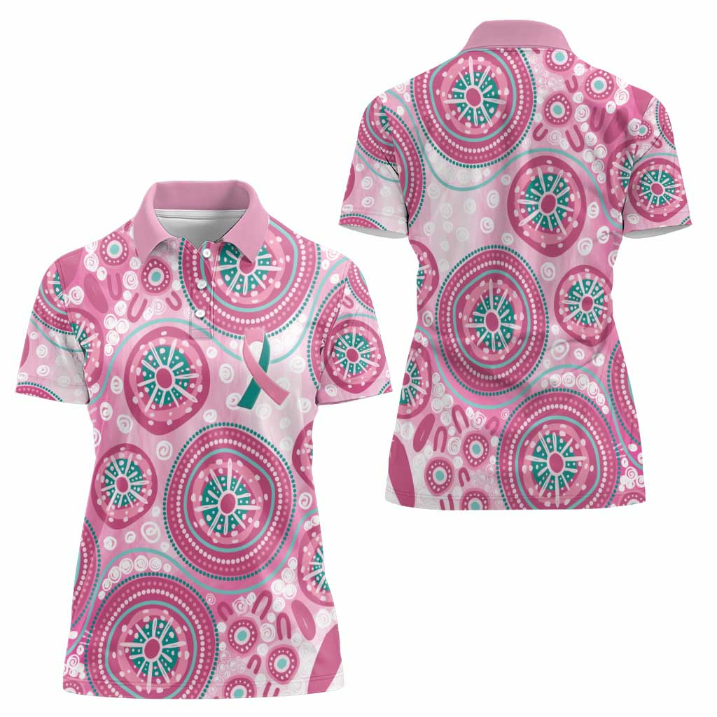 Hereditary Breast Cancer Awareness Australia Indigenous Women Polo Shirt Previvor - Aussie Hoodie