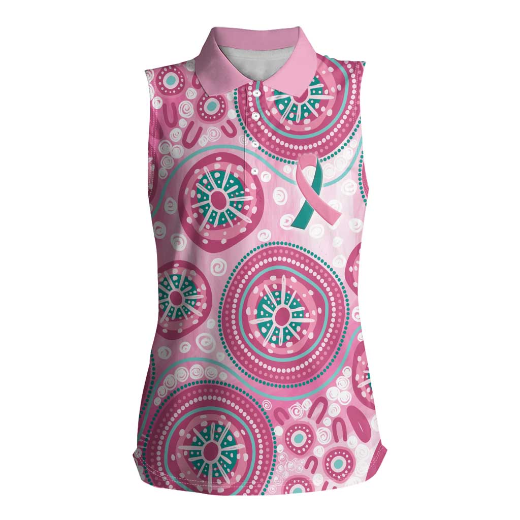 Hereditary Breast Cancer Awareness Australia Indigenous Women Sleeveless Polo Shirt Previvor - Aussie Hoodie