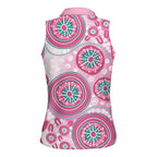 Hereditary Breast Cancer Awareness Australia Indigenous Women Sleeveless Polo Shirt Previvor - Aussie Hoodie