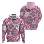 Hereditary Breast Cancer Awareness Australia Indigenous Zip Hoodie Previvor - Aussie Hoodie