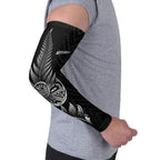 New Zealand Ta Moko Silver Fern Arm Sleeves Taniko Taniwha Motifs