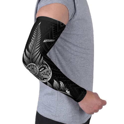 New Zealand Ta Moko Silver Fern Arm Sleeves Taniko Taniwha Motifs