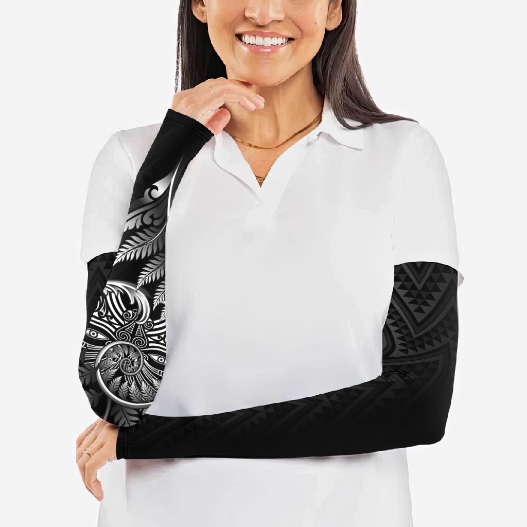New Zealand Ta Moko Silver Fern Arm Sleeves Taniko Taniwha Motifs