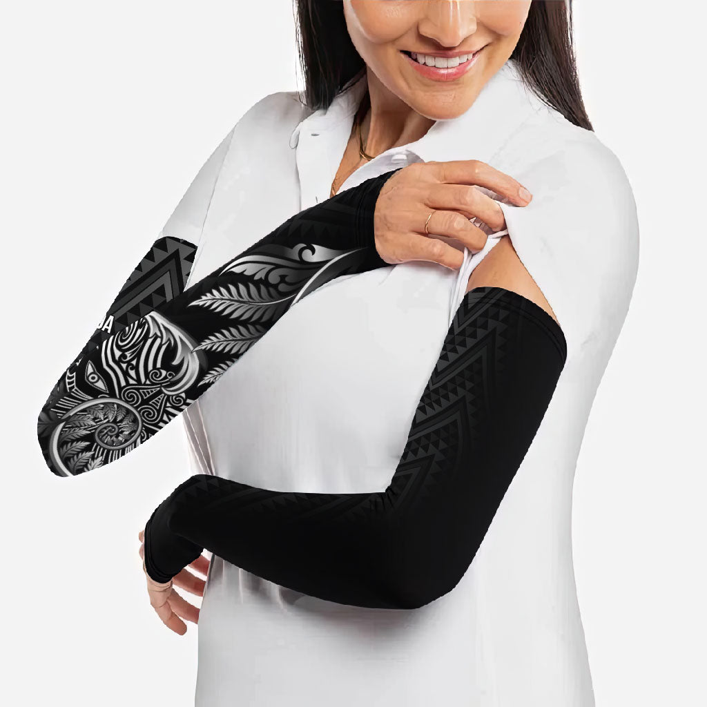 New Zealand Ta Moko Silver Fern Arm Sleeves Taniko Taniwha Motifs