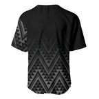 New Zealand Ta Moko Silver Fern Baseball Jersey Taniko Taniwha Motifs