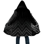 New Zealand Ta Moko Silver Fern Cloak Taniko Taniwha Motifs