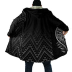 New Zealand Ta Moko Silver Fern Cloak Taniko Taniwha Motifs