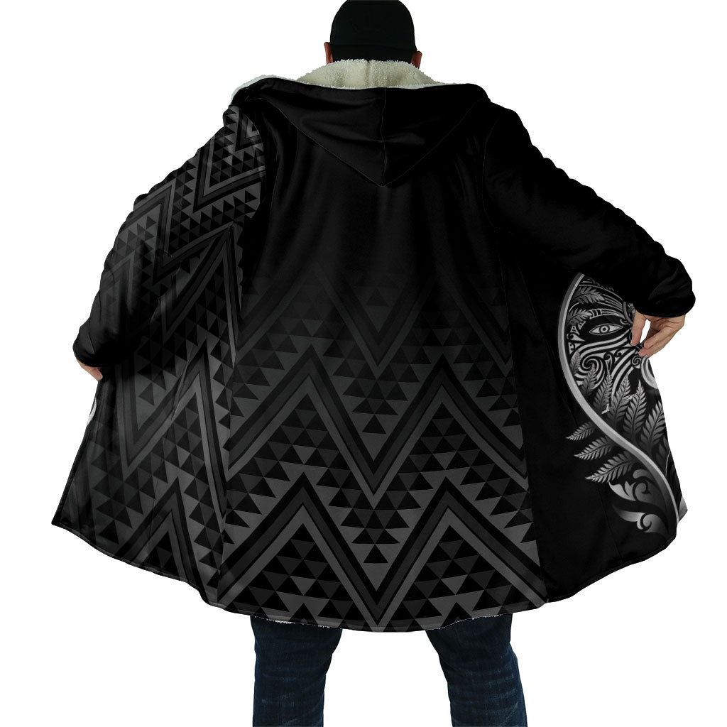 New Zealand Ta Moko Silver Fern Cloak Taniko Taniwha Motifs