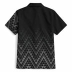 New Zealand Ta Moko Silver Fern Hawaiian Shirt Taniko Taniwha Motifs
