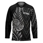 New Zealand Ta Moko Silver Fern Hockey Jersey Taniko Taniwha Motifs