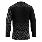 New Zealand Ta Moko Silver Fern Hockey Jersey Taniko Taniwha Motifs
