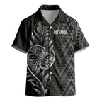 New Zealand Ta Moko Silver Fern Kid Hawaiian Shirt Taniko Taniwha Motifs