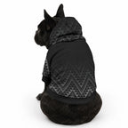New Zealand Ta Moko Silver Fern Pet Hoodie Taniko Taniwha Motifs
