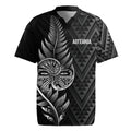 New Zealand Ta Moko Silver Fern Rugby Jersey Taniko Taniwha Motifs