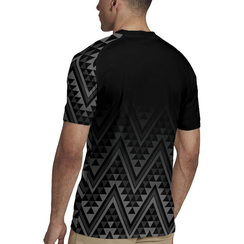 New Zealand Ta Moko Silver Fern Rugby Jersey Taniko Taniwha Motifs