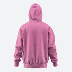 New Zealand Ta Moko Silver Fern Pink Hoodie Taniko Taniwha Motifs
