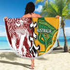 Mate Ma'a Tonga Vs Australia Rugby Personalized Beach Blanket Special Mascots