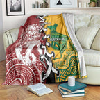 Mate Ma'a Tonga Vs Australia Rugby Personalized Blanket Special Mascots