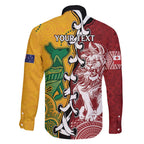 Mate Ma'a Tonga Vs Australia Rugby Personalized Family Matching Mermaid Dress and Hawaiian Shirt Special Mascots