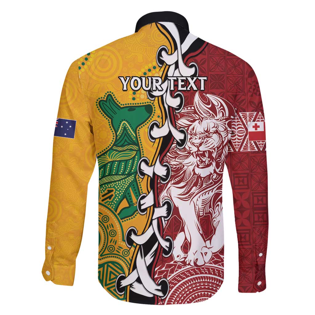 Mate Ma'a Tonga Vs Australia Rugby Personalized Family Matching Off Shoulder Short Dress and Hawaiian Shirt Special Mascots