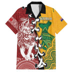 Mate Ma'a Tonga Vs Australia Rugby Personalized Family Matching Tank Maxi Dress and Hawaiian Shirt Special Mascots