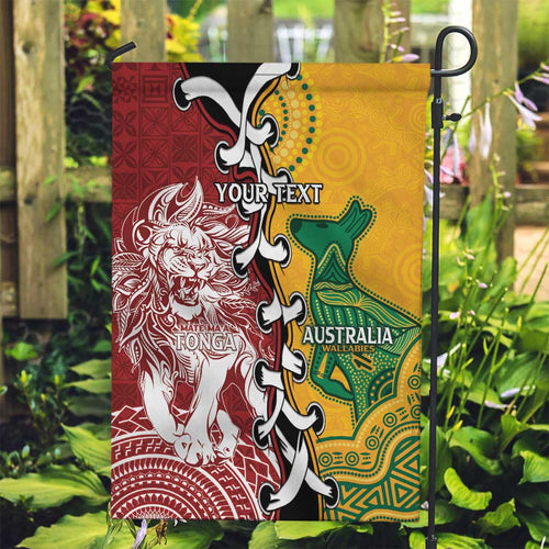 Mate Ma'a Tonga Vs Australia Rugby Personalized Garden Flag Special Mascots