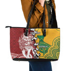 Mate Ma'a Tonga Vs Australia Rugby Personalized Leather Tote Bag Special Mascots