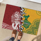 Mate Ma'a Tonga Vs Australia Rugby Personalized Rubber Doormat Special Mascots
