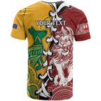 Mate Ma'a Tonga Vs Australia Rugby Personalized T Shirt Special Mascots