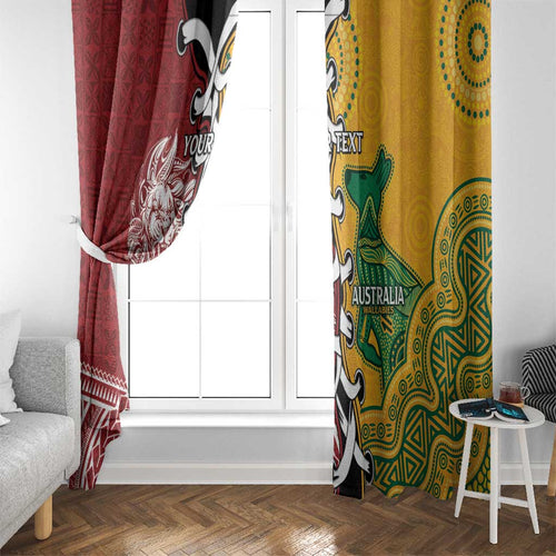 Mate Ma'a Tonga Vs Australia Rugby Personalized Window Curtain Special Mascots