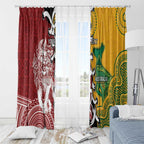Mate Ma'a Tonga Vs Australia Rugby Personalized Window Curtain Special Mascots