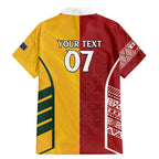 Australia - Tonga Rugby Custom Family Matching Mermaid Dress and Hawaiian Shirt Minimalist Dynamic