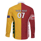 Australia - Tonga Rugby Custom Family Matching Puletasi and Hawaiian Shirt Minimalist Dynamic