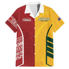 Australia - Tonga Rugby Custom Family Matching Tank Maxi Dress and Hawaiian Shirt Minimalist Dynamic