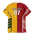 Australia - Tonga Rugby Custom Family Matching Tank Maxi Dress and Hawaiian Shirt Minimalist Dynamic