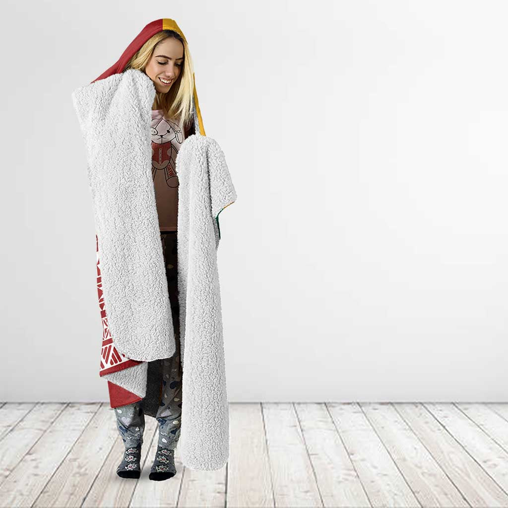 Australia - Tonga Rugby Custom Hooded Blanket Minimalist Dynamic