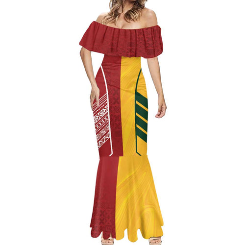 Australia - Tonga Rugby Custom Mermaid Dress Minimalist Dynamic