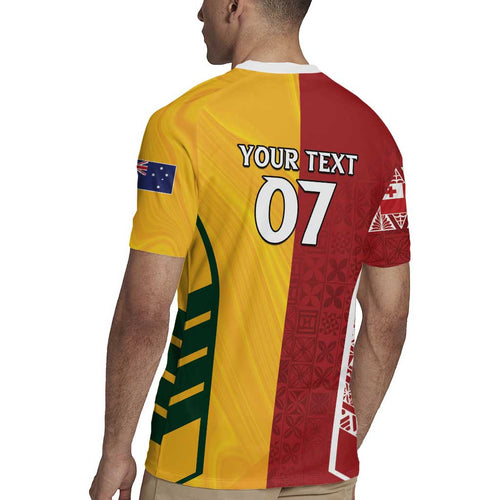 Australia - Tonga Rugby Custom Rugby Jersey Minimalist Dynamic
