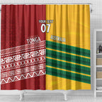 Australia - Tonga Rugby Custom Shower Curtain Minimalist Dynamic
